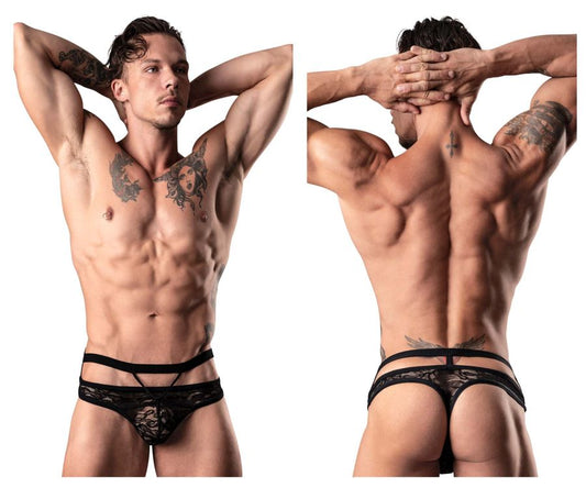 Male Power Lucifer Cut Out Strappy Thong