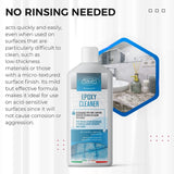 Epoxy Remover - Epoxy Resin Haze Remover and Cement Grout Cleaner to Renew Refresh & Restore Natural Shine of Porcelain Ceramic Tile Floor. Clean Paint Film and Stains - Heavy Duty Alkaline Compound