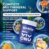 VIVONU Seamoss Ashwagandha - 60 Count - Seamoss 7000mg,Ashwagandha 2000mg, Black Seed Oil 4000mg, Turmeric 2000mg, Burdock Root 2000mg, All in 1 Supplements