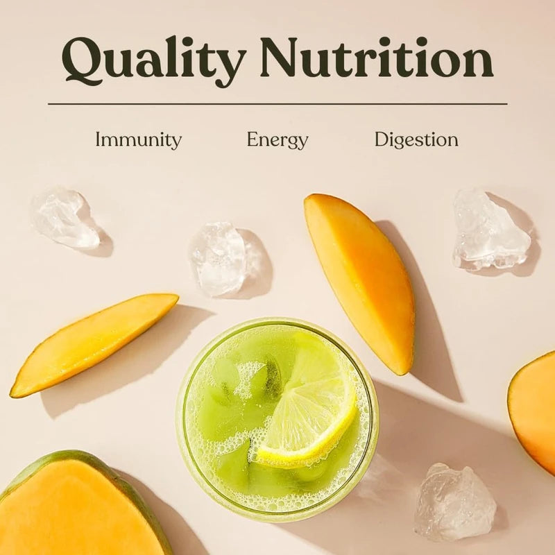 FS-Greens | 21 Advanced Greens, Superfoods, and Adaptogens Including KSM-66® Ashwagandha | Vegan & Gluten-Free | Advanced Formula | UK Made | Free Soul (30 Servings) (Mango)