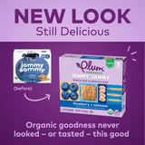 Plum Organics | Jammy Sammy Snack Bars | Organic Toddler & Kids Snacks | Blueberry & Oatmeal | 1.2 Ounce Bar (30 Total) | New Look, Packaging May Vary