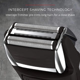 Remington Remington F5 Power Series Foil Shaver, Electric Razor for Men, Cordless Rechargeable with Pop Up Trimmer, Pivot & FlexFoil Technology, Lightweight Handheld Design, Black