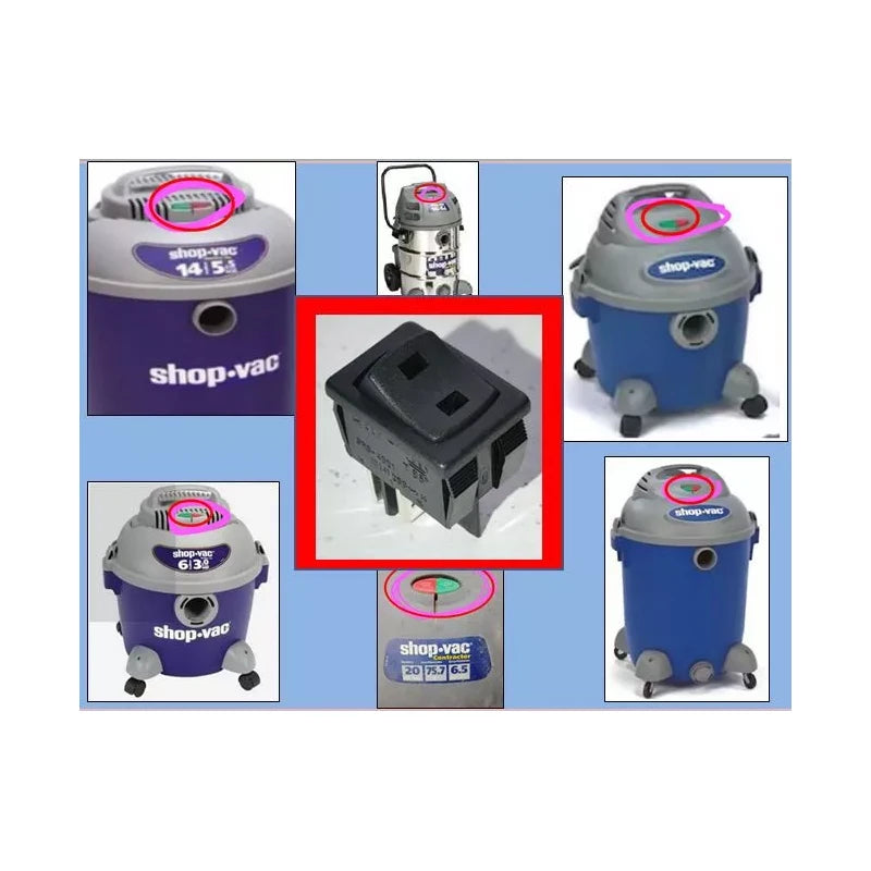 Shop-Vac NEW Genuine ON/OFF Rocker Switch ShopVac Switch Underneath R/G Push Shop Vac.