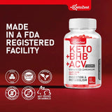 Organic Keto ACV BHB Gummies – Apple Cider Vinegar with The Mother, BHB, Vitamin D3, Zinc, Beetroot & More – Vegan, Sugar-Free, Gluten-Free – for Men & Women