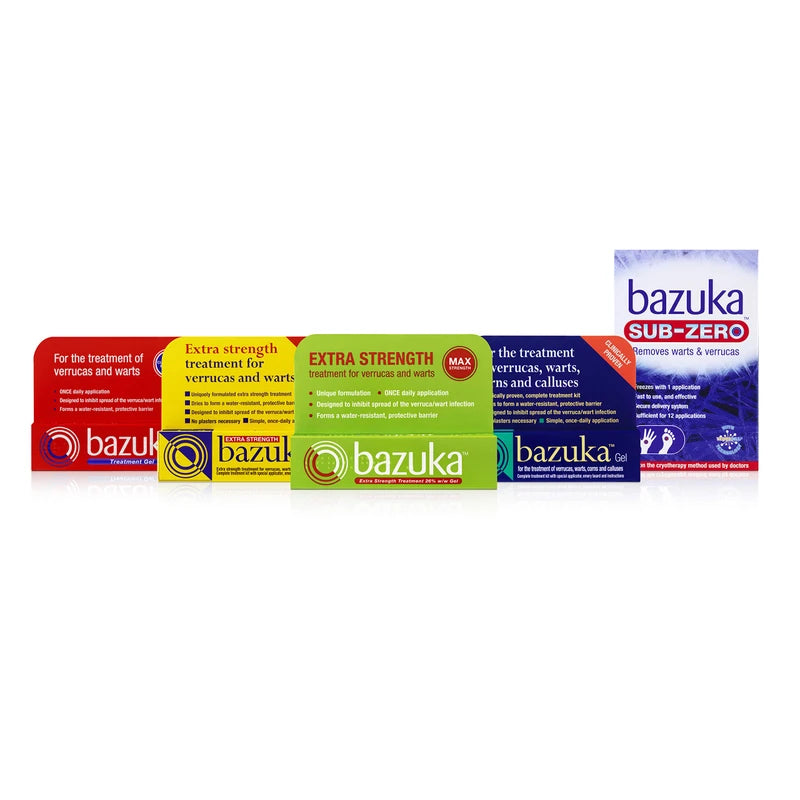 Bazuka Extra Strength Treatment Gel For Effective, Pain-Free Treatment and Removal of Verrucas and Warts. With Emery Board, 6g