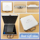 TENFLY Tuning Fork Set of 8 (256 Hz，288 Hz，320 Hz，341.3 Hz，384 Hz，426.6 Hz，480 Hz，512 Hz), Tuning Forks Perfect for Healing, Chakra, Sound Therapy, Keep Body, Mind and Spirit in Perfect Harmony