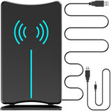 2025 Version Amplified HD Digital 'Matrix' TV Antenna Long 1000+ Miles, Support 4K 1080p Fire tv Stick and All Older TV's Indoor HDTV Local Channels,16.5ft Coaxial Cable