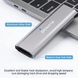ELUTENG M.2 SSD Enclosure M.2 NVME SATA Dual Protocol Hard Drive Enclosure Aluminum USB 3.2 Gen 2 10Gbps External NVMe to USB SSD Reader Max 4TB Supports M and B&M Keys SSDs