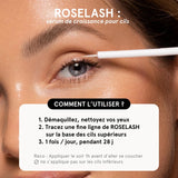 ROSEGOLD ROSELASH Natural Eyelash Growth Serum Fuller Longer and Thicker Eyelashes - 95% Natural Made in France - Hormone-Free, Fragrance-Free - Vegan - 1 Month