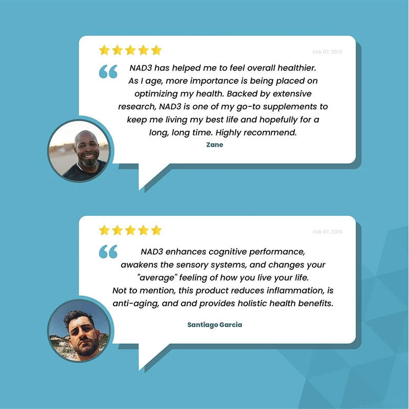 HPN Supplements NAD3 NAD+ Booster | Value Size 2 Month Supply | Clinically Proven & Independently Tested - Metabolic Repair | 311 mg per Serving - 120 Capsules