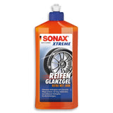 SONAX Xtreme Tyre Gloss Gel (500 ml) Nourishes and Protects Rubber and Tyres From Cracking and Colour Fading, Long-Lasting Tyre Gloss, Item No. 02352410
