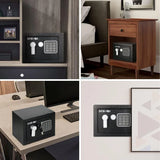 KOFAIR safe box for Home Safe with Fireproof Bag, money saving safe, safe storage cabinet，smell proof container wall & floor safes smart - Size: 0.23 Cubic Feet (Black)