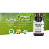 Natural Magnesium Malate 500mg Premium Grade Ideal Strength 100 Vegan Capsules Highest bioavailability