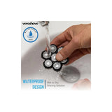 VEROSHAVE Veroshave 7-Blade Bald Head Shaver for Men - Cordless Hair Shaver for Men Bald, Rechargeable Head Trimmer for Men Bald Head, Mess-Free & Full-Shave Travel-Friendly Grooming Kit with Curved Blades