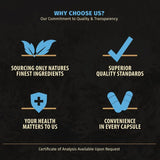 Rooted Origins Sea Moss Multimineral with Magnesium, Ashwagandha,  Black Cumin Seed, Burdock Root, and Bladderwrack, Premium All-in-1 Formula, 60 Capsules, MADE IN USA