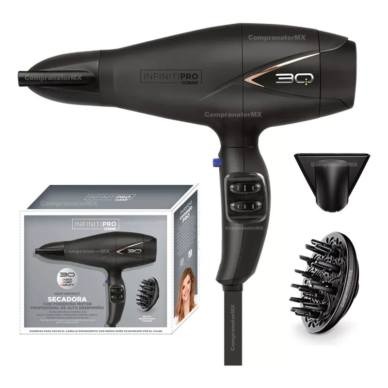 Conair Secadora Cabello Profesional 3q Iones Cerámica Infiniti Pro