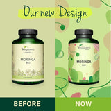 Vegavero Organic Moringa Oleifera Capsules 1800mg | Pure Moringa Powder | Non-GMO & Lab-Tested | No Additives | 270 Vegan Capsules | Malunggay Supplement | Organic Quality