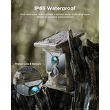 CEYOMUR 4K 30fps Solar Trail Camera, 46MP WiFi Trail Camera with Night Vision 0.1s Trigger Motion Activated, Game Camera with 120° Detection IP66 Waterproof for Wildlife Scouting with 32GB SD Card