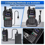 BaoFeng UV18 Pro Max GPS Air Band Walkie Talkie NOAA Type-C Long Range Ham Radio