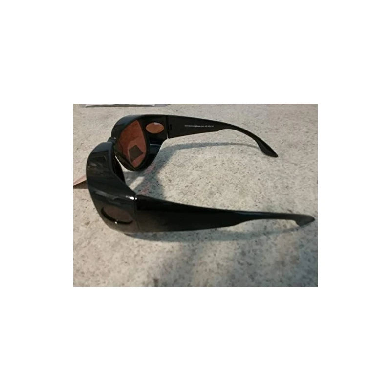 Polarized Wearover Glasses - Free Soft case Amber Tint with Strap