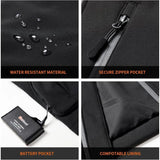 PROSmart Heated  with Hood and 12Volt Battery Pack (Black) Menswear Coats Tops  Hoodie Casual Beige Plain outdoor jacket softshell turtle  2025 jaket premium softshell turtle sandbox helmet tiktok shop shark anatomy shirt Two-Touch LED - Color: black, Si