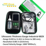 Ultrasonic Thickness Gauge Industrial-882X / Steel, Metals, Plastic, Glass, PVC, Pipes Thickness Gauge Meter – Range 0.039 to 11.811 inch (1-300mm) | Color LCD (All Material)