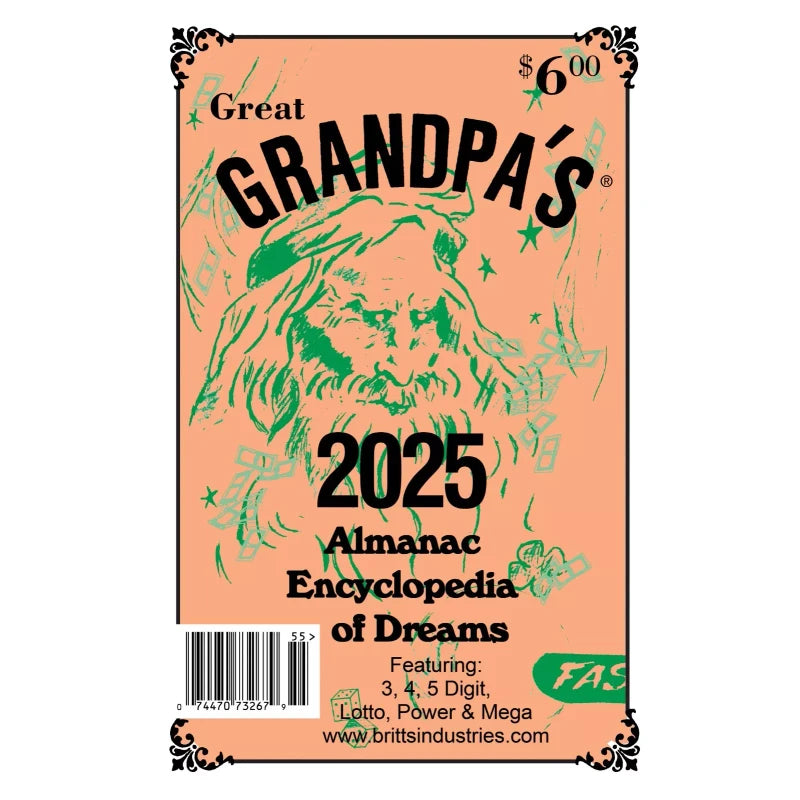 2025 Grandpa's Almanac - Lottery Book - Dream Book - Numerology Book - Lottery