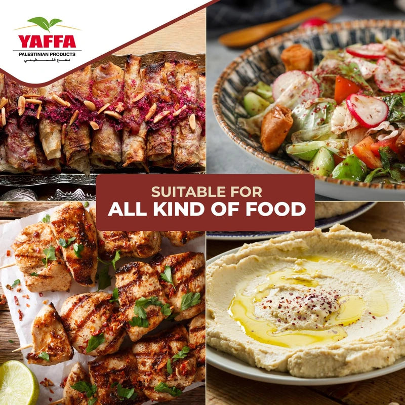 Yaffa Premium Ground Palestinian Sumac Spice Powder – 250g (Pack of 2) - Enhance Your Dishes with Traditional Flavours - Perfect for Cooking, Sprinkling or Just as a Herb to add That Tangy Taste