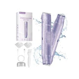 Akunbem Bikini Trimmer for Women, Electric Shaver and Razor Rechargeable 2-in-1 Body and Facial Epilator