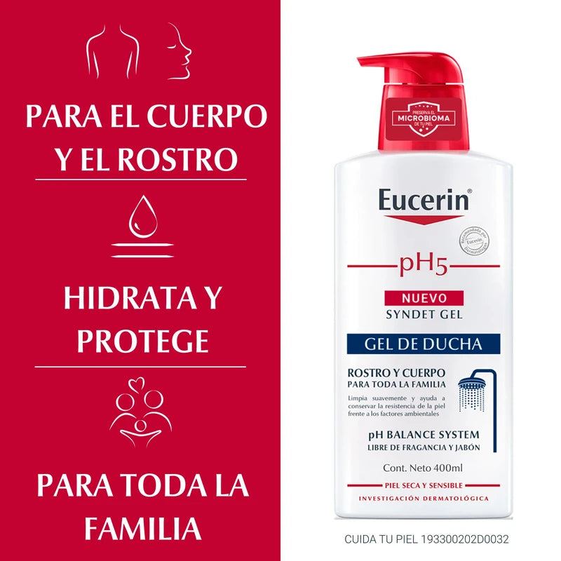Eucerin pH5 Syndet Gel piel sensible 400ml