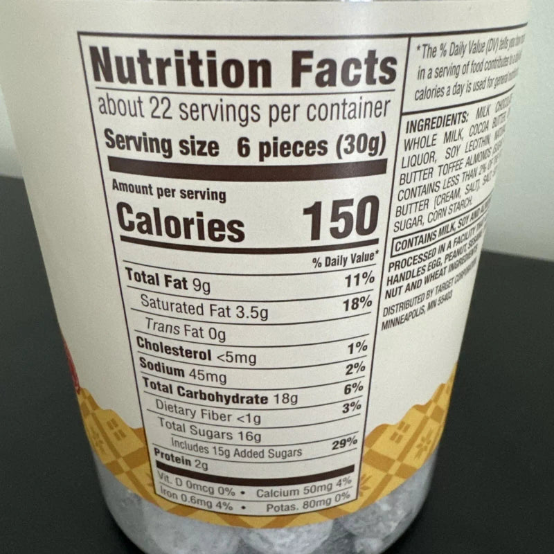 Favorite Day Christmas Milk Chocolate Butter Toffee Almonds 23 oz
