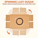 Gamenote 1500 Pieces Rotating Jigsaw Puzzle Table with Puzzle Cover, Portable Large Puzzle Board with Drawers for Puzzle Storage, Wooden Smooth Plateau Work Surface for Kids Family Game