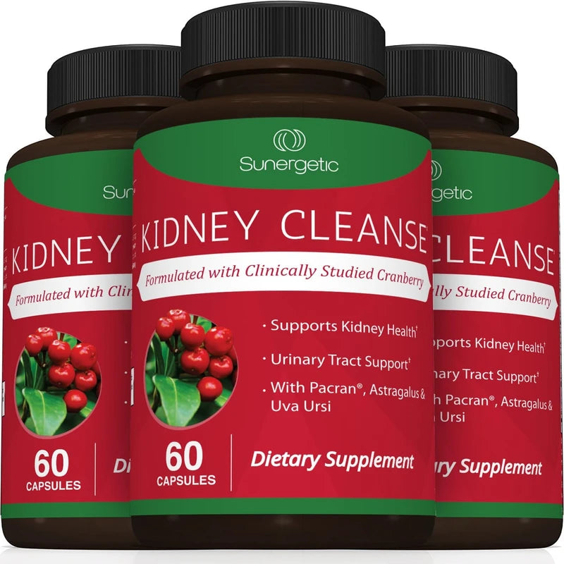 Kidney Cleanse Supplement-Kidney Support Formula With Cranberry - 60 Capsules
