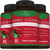Kidney Cleanse Supplement-Kidney Support Formula With Cranberry - 60 Capsules