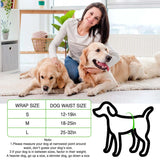 Dog Diapers Male Disposable Super Absorbent, 50 Count, Male Dog Wraps Leak Proof, Ultra Dry & Breathable, Small