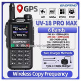 BaoFeng UV18 Pro Max GPS Air Band Walkie Talkie NOAA Type-C Long Range Ham Radio