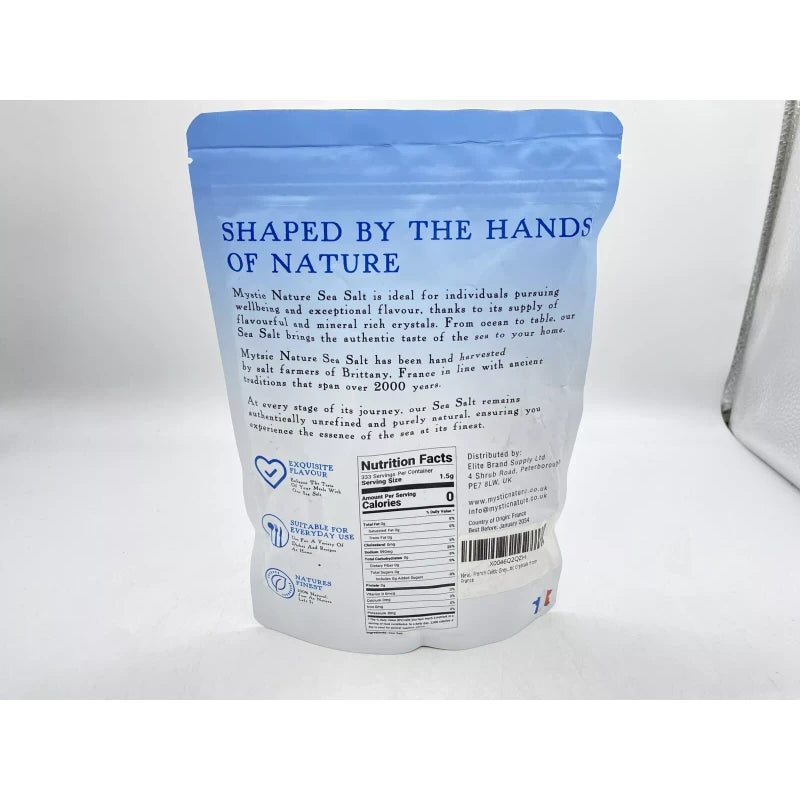 Mystic Nature French Celtic Grey Coarse Sea Salt - 1.1Lb - 18Oz| Rich in 82+Essential Minerals
