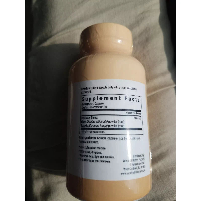 RxSelect TURMERIC with GINGER  500 MG Exp  5/2027 New & Sealed 90 Capsules