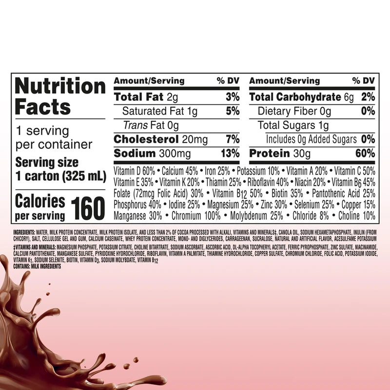 BOOST BOOST Glucose Control Max 30g Protein Nutritional Drink, Rich Chocolate, 11 Fl Oz (Pack of 12), Packaging May Vary