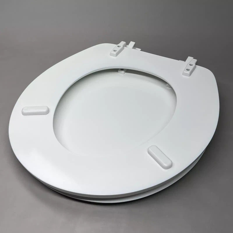 BENEKE Round Toilet Seat Enameled Molded Wood White XM30TM 000 (New)