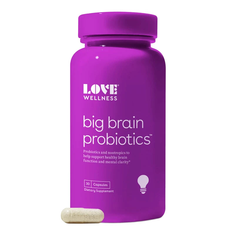 Love Wellness Nootropics Brain Support Supplement, Big Brain Probiotic ...