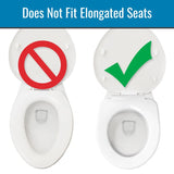 HealthSmart HealthSmart Enhanced Comfort 5" Raised (Round) Toilet Seat Riser 5 Slip Resistant Pads FSA/HSA Eligible Toilet Seat Risers for Seniors Padded Toilet Seat Elevation 15.7 x 15.2 x 6.1
