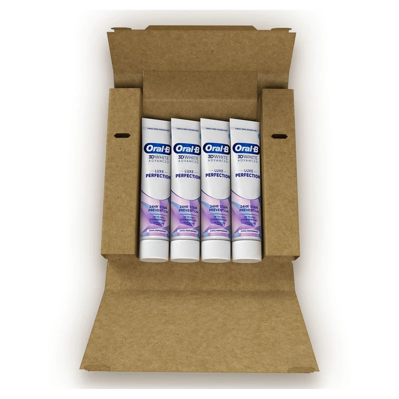 Oral-B 3DWhite Advanced Luxe Perfection Toothpaste 400 ml (100 ml x 4)