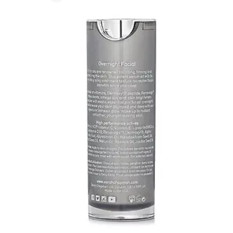 Sarah Chapman Skinesis Overnight Facial Night Elixir 15ml New In Box Authentic