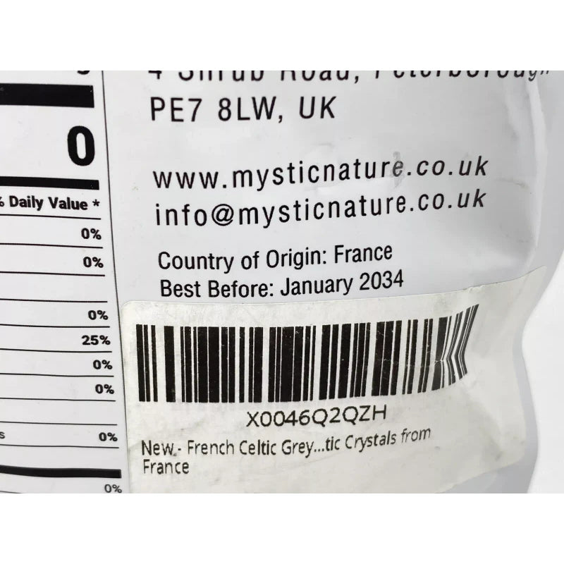Mystic Nature French Celtic Grey Coarse Sea Salt - 1.1Lb - 18Oz| Rich in 82+Essential Minerals