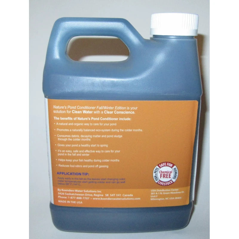 Koender's Koenders Nature's Pond Conditioner Fall-Winter USA 32oz Reduces Muck Sludge Odor