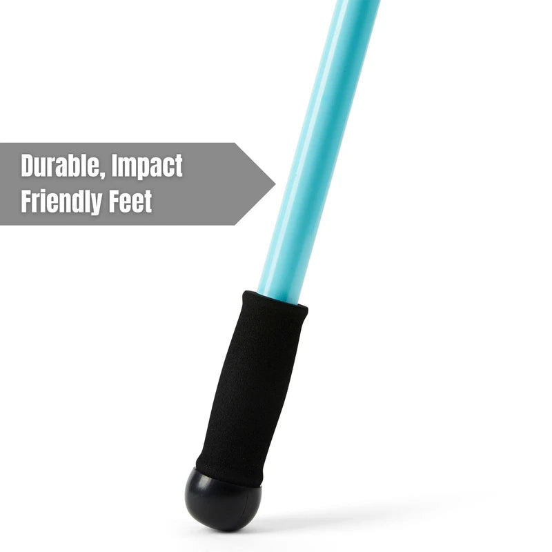 Perfectly Weighted Walking Poles for Full-Body Workouts, Enhanced Stability, and Improved Posture | Includes 2 Walking Poles & Carrying Case | 2.2 lbs