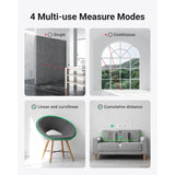 XCOOL 2-in-1 Rolling Digital Tape Measure with Laser, 98-ft Laser Tape Measure & 328-ft Rolling Tape Measure with Digital Readout and Magnetic Back Design,Small Tape Measure with Unit Switching