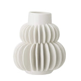 Bloomingville 82047448 Stoneware Vase 11.5 cm x 11.5 cm x 14 cm White
