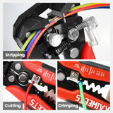 KAIWEETS Self Adjusting Wire Stripper - 3 in 1 Heavy Duty Automatic Wire Stripping Tool | 10-24 AWG Wire Cutter for Electrical Cable Cutting, Crimping Tool